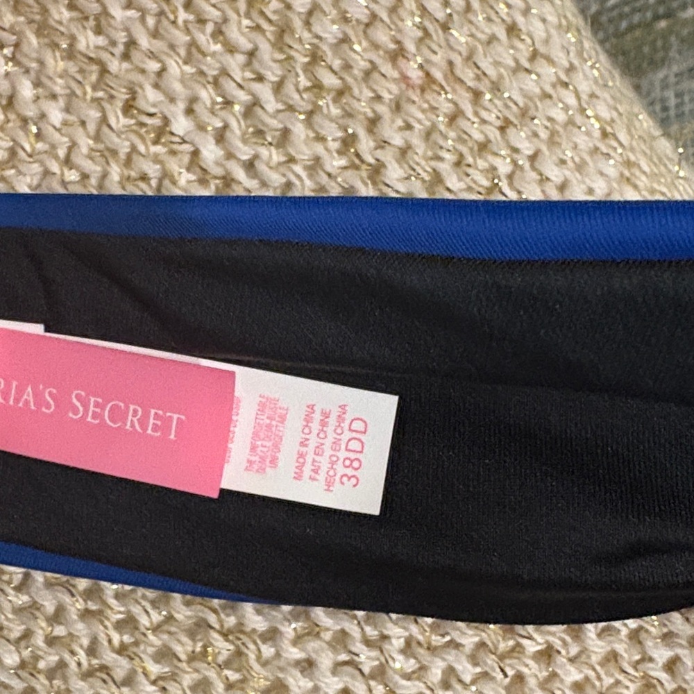 Victoria's Secret Blue Halter Push Up Bikini Top 38DD - Picture 8 of 11